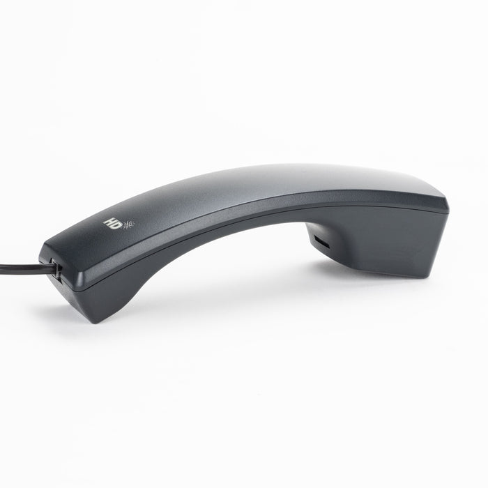 Side view of handset for Yealink T40, T41, T42, and T43 phones