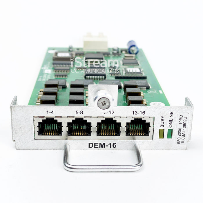 Mitel/Inter-Tel 5000 DEM 16 Port Digital Endpoint Module (Part# 580.2200) - Professionally Refurbished