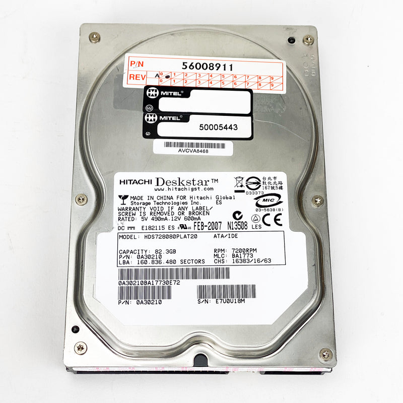 Mitel 3300 ICP MX/MXe/CX/CXi PATA Hard Drive (Part# 50005443)