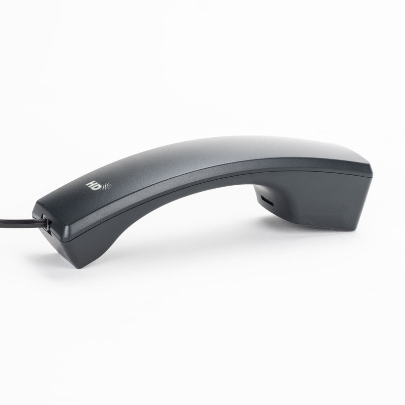 Side view of handset for Yealink T40, T41, T42, and T43 phones