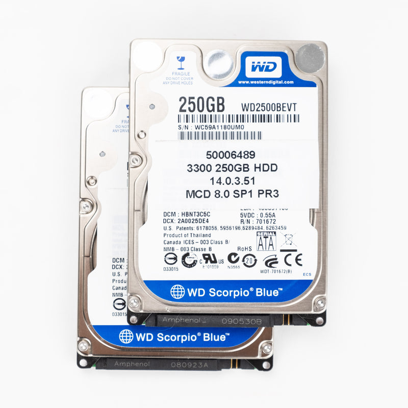Two-Pack of Mitel 3300 ICP MXe III SATA Drives (available as SSD or HDD) - New Condition (50006489)