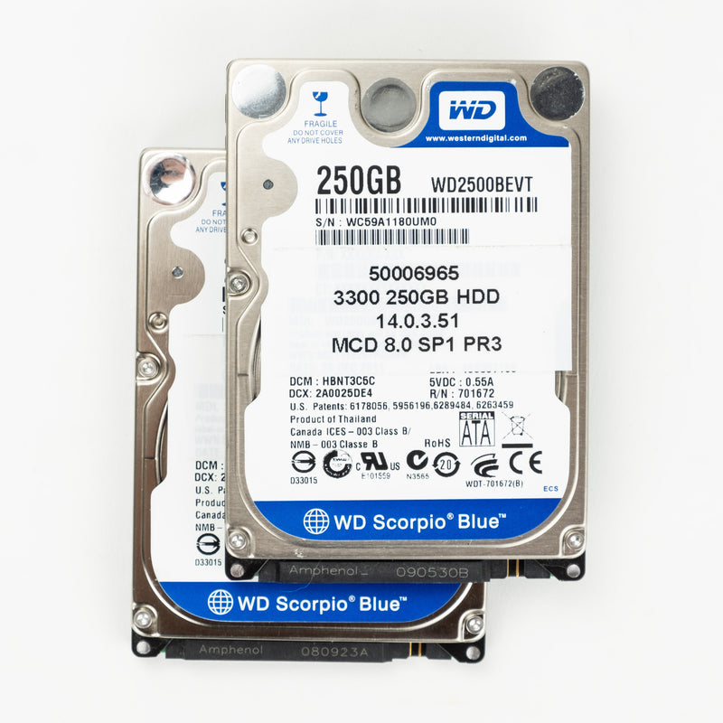 Two-Pack of Mitel 3300 ICP MXe III SATA Drives (available as SSD or HDD) - New Condition (50006965)