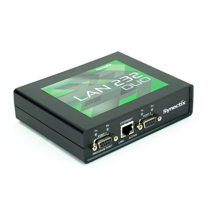 EZ Advantage EZ-3300 - 2-Port Serial to Ethernet Adapter (formerly called Synectix LAN 232 DUO)