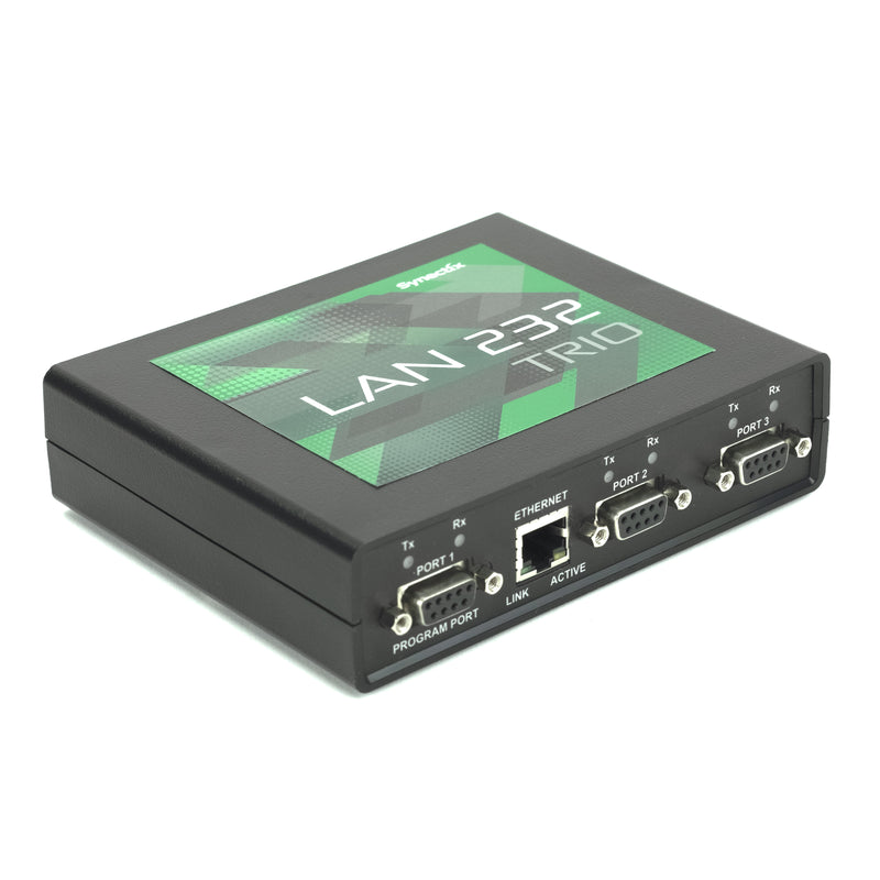 Synectix LAN 232 TRIO 3-Port Serial to Ethernet Adapter