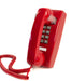 Bittel Red Wall-Mount Retro-Style Trim-Line Phone